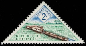 Congo PR #J42 River Boat Barge; Unused