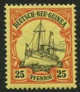 German New Guinea SC# 11 Kaiser's Yacht 25p MH