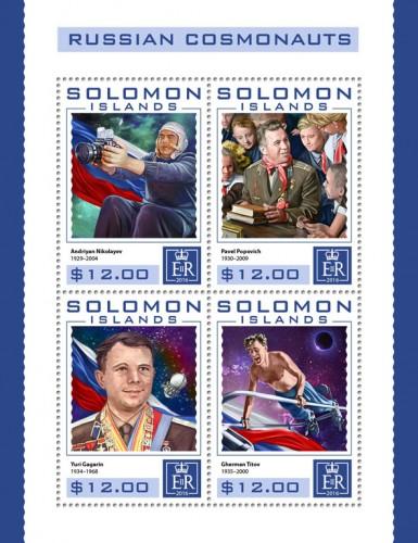 SOLOMON ISLANDS 2016 SHEET RUSSIAN ASTRONAUTS SPACE slm16425a