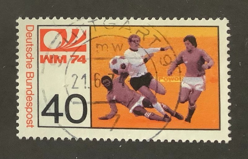 Germany 1974 Scott 1147 used - 40pf,  Soccer World Cup - West Germany