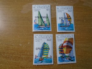 St Vincent   Grenadines   #  166-69  MNH   O/P  Specimen