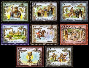 St. Vincent Scott 979-979G (1986) Cancelled To Order VF Complete Set C