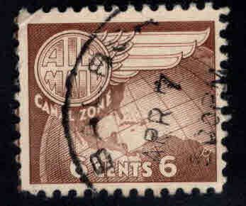 Canal Zone Scott C22 used airmail stamp