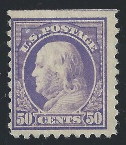 1916-17 United States, Yvert b. 215B - 50 cents. violet - MH* E.Diena certified