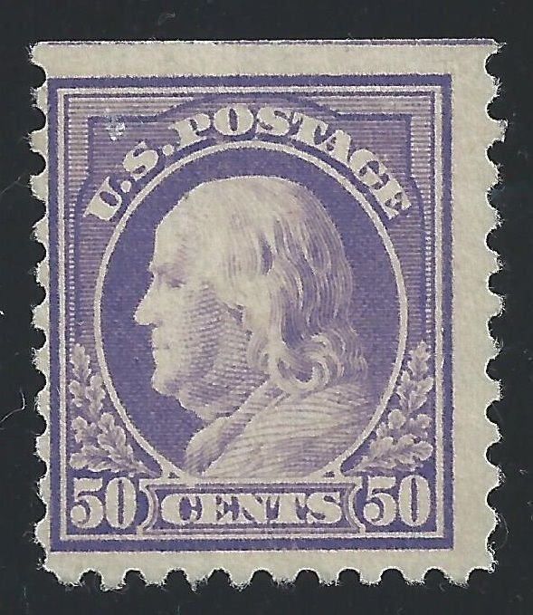 1916-17 USA, Yvert No. 215B - 50 cent. violet - MH* E.Diena Certified