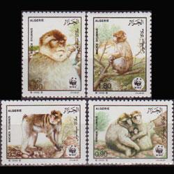 ALGERIA 1988 - Scott# 872-5 Barbary Apes Set of 4 NH