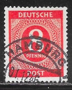 Germany 536: 8pf Numeral, used, VF