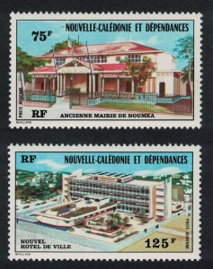 New Caledonia Old and New Town Halls Noumea 2v 1976 MNH SG#574-575