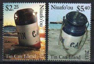 Tonga-Tin Can Island Stamp 294-295  - Tin Can Island Mail Cans