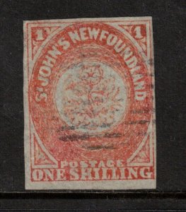 Newfoundland #15 Very Fine Used Rare Stamp With Ideal Light Cancel **W\ Cert.**