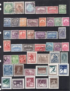 Hungary Old Time Collection Most 1920's 222 Stamps Mint-Used With Better