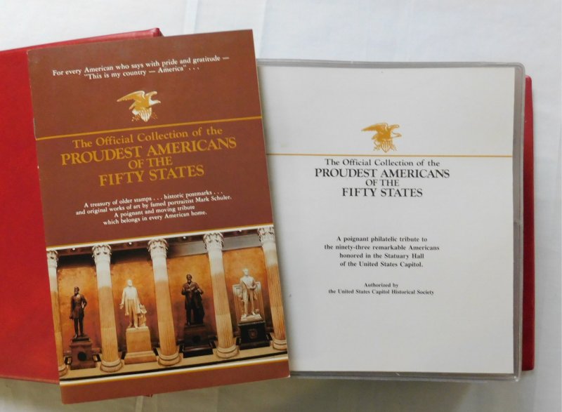 Proudest Americans of the Fifty States 94 Event Covers in Fleetwood Album