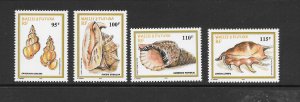 SHELLS - WALLIS & FUTUNA #C207-10 MNH