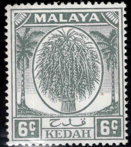 MALAYA Kedah Scott 66 MNH** 1952 Sheaf of Rice stamp