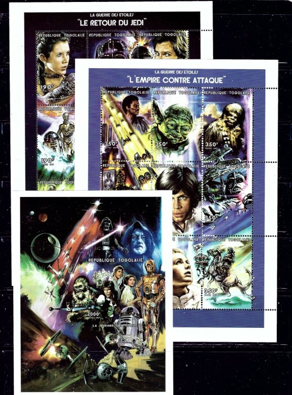 Togo 1849-51 MNH 1997 Star Wars 2 sheets and S/S    (ap2044)