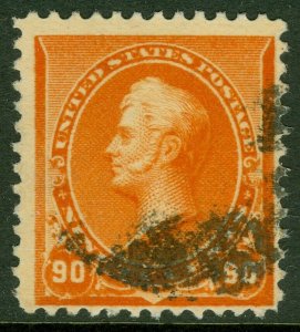 EDW1949SELL : USA 1890 Scott #229 Fine-Very Fine, Used. Nice stamp. Catalog $150