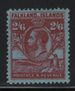 Falkland Islands 1929-31 MH Sc 61 2sh6p KGV, penguin