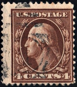 SC#377 4¢ Washington (1911) Used