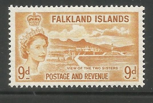 FALKLAND ISLANDS  126  HINGED,  CORONATION ISSUE