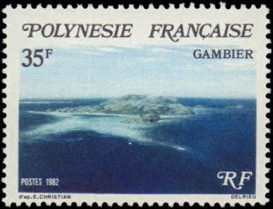 French Polynesia #367-369, Complete Set(3), 1982, Never Hinged