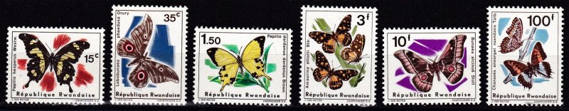 Rwanda, Fauna, Butterflies MNH / 1966