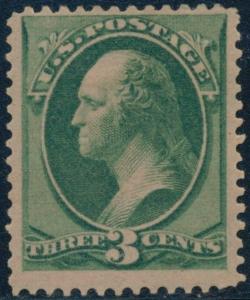 #158-E2 DIE ESSAY GREEN ON PAPER COVERED WITH PINK VARNISH BQ8275