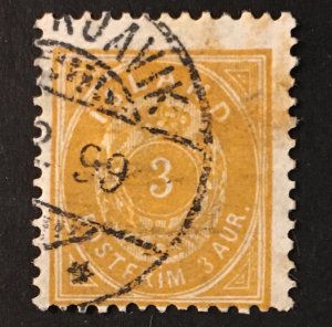 Iceland Sc. #21, used