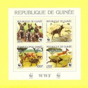 Guinea Scott 1069-1072 NH unlisted S/S (1987 WWF)