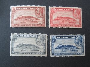 Gibraltar 1931 Sc 96-99 Toning set MH