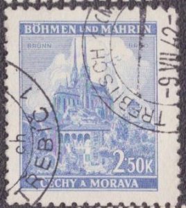 Bohemia and Moravia 53B 1941 Used