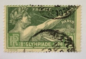 France 1924 Scott 198 used - 2fr,   Olympiade 1924, Summer Olympic Games, Paris