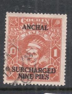 India Cochin SG 92a VFU (1dll)