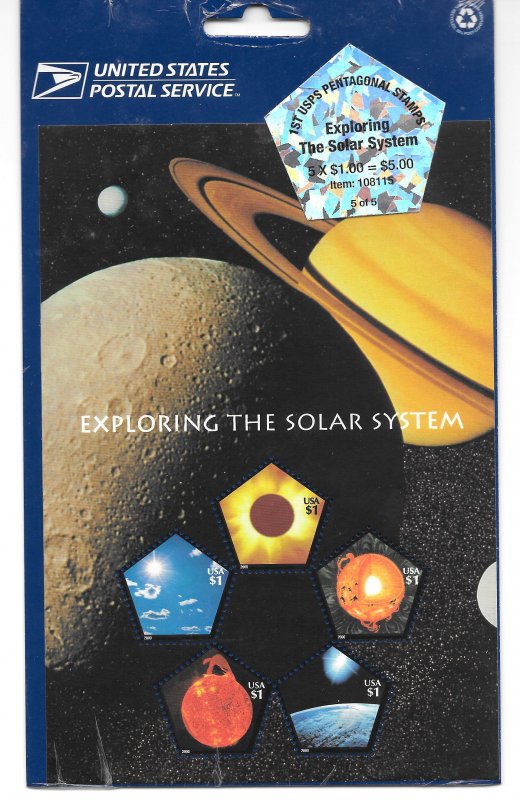 #3410 MNH Exploring the Solar System Sealed Sheet (((Stock Photo)))