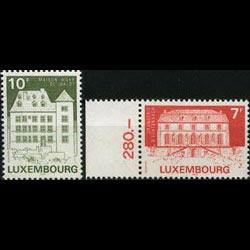 LUXEMBOURG 1985 - Scott# 736-7 Buildings Set of 2 NH