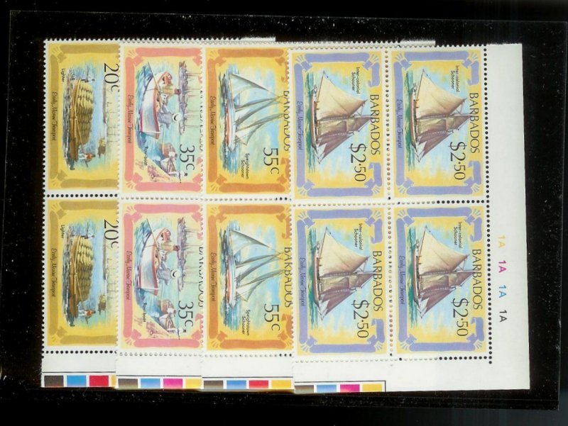 BARBADOS (26) All Diff Plate & Gutter Block Complete Sets All Mint Never Hinged