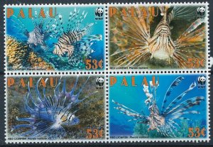 [1108] Palau Fishes WWF good Set very fine MNH Stamps