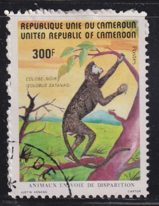 Cameroun 718 Black Colobus 1982