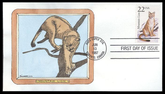 #2292 Mountain Lion Geerlings FDC