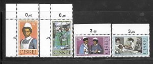 South Africa Ciskei #34-37 MNH Set of 4 Singles (my2)