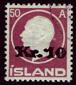 Iceland Attractive Sc#140 Used F-VF SCV $450...Fill a powerful spot!!