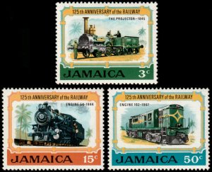 ✔️ JAMAICA 1970 - RAILWAY & TRAINS  - SC.  324/326 MNH ** [5CW5]