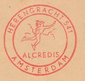 Meter cover Netherlands 1961 Hermes - Mercury - Caduceus - Staff 