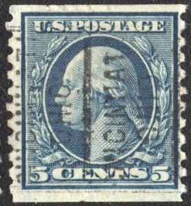 SC#496 5¢ Washington Coil Single (1919) Used