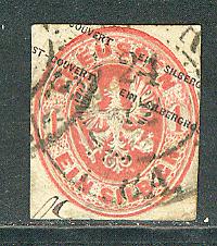 German States Prussia Michel # GAA15, cut square, used