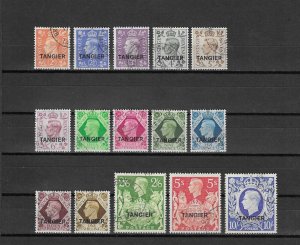 MOROCCO AGENCIES/TANGIER 1949 SG 261/75 USED Cat £325