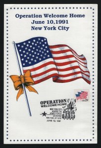 Operation Welcome Home, New York City June 10, 1991, 6x9 Maxi Card