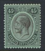 Straits Settlements George V  SG 208 Mint Hinged  white back