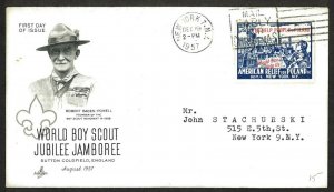 U.S.A. Baden-Powell World Boy Scout Jubilee Jamboree (1957) Cover