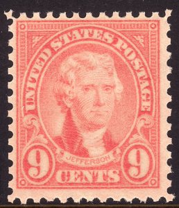 1923 U.S Thomas Jefferson 9¢ issue perf 11 MNH Sc# 561 $25.00