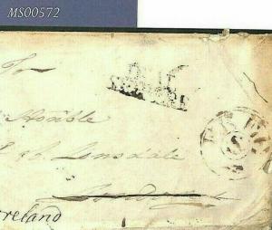 BARBADOS Cover GB *FREE/S* 1788 SHIP LETTER DEAL *Lonsdale* Westmoreland MS572